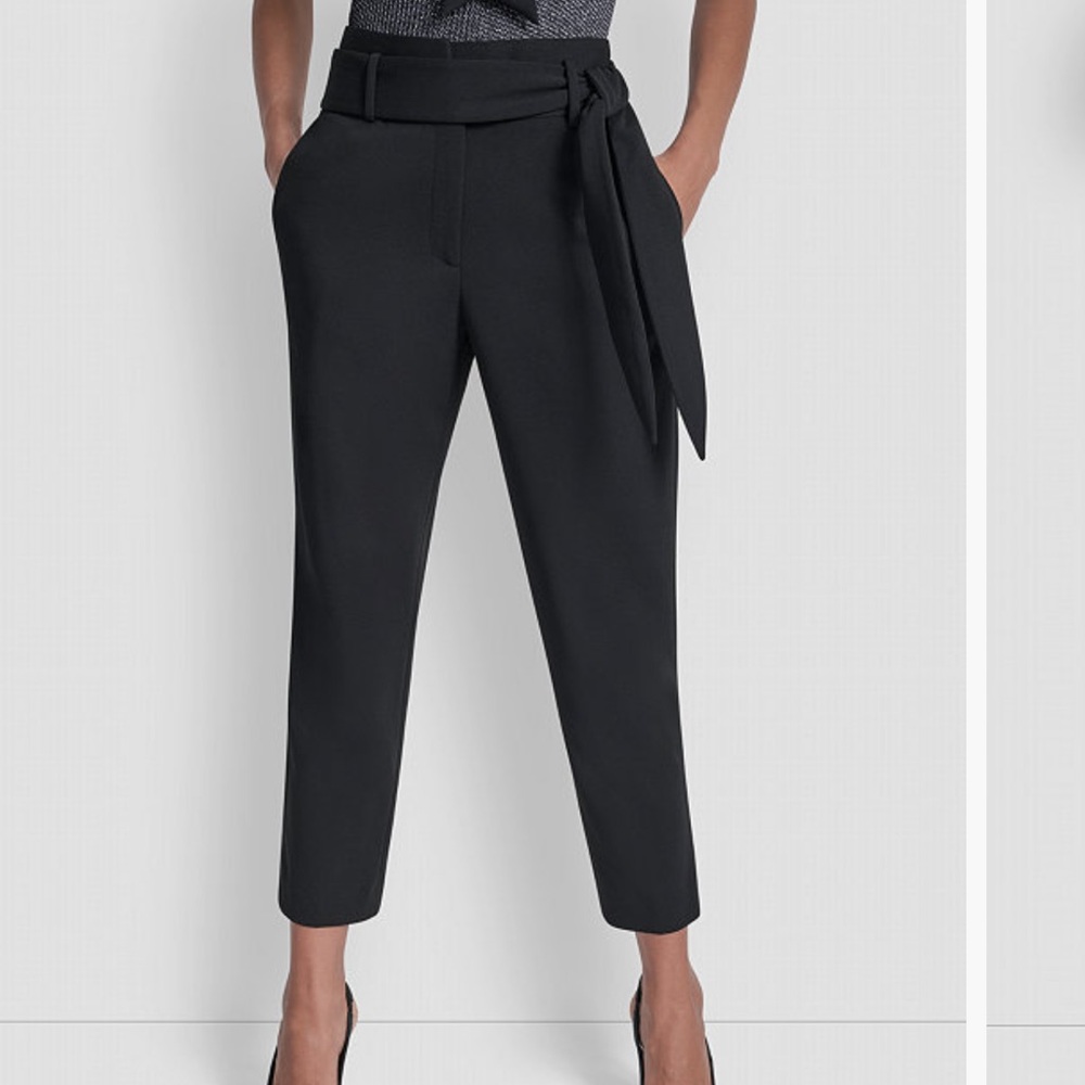 DKNY Black Cropped Women's Pants